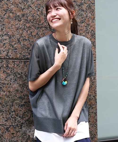 チチカカ（チチカカ）の「ドロップウッドポイントカラーネックレス（ネックレス・レディース・ナチュラル/ブルー/オレンジ・FREE）」の16枚目の写真