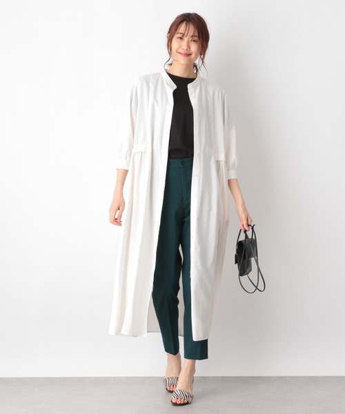 GLOBAL WORK（グローバルワーク）の「リラックス美人スタンダードＴ/948718（Tシャツ/カットソー・レディース・ホワイト/ブラック/ダークブラウン/パープル系その他4・LARGE/MEDIUM）」の6枚目の写真