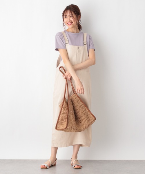 GLOBAL WORK（グローバルワーク）の「リラックス美人スタンダードＴ/948718（Tシャツ/カットソー・レディース・ホワイト/ブラック/ダークブラウン/パープル系その他4・LARGE/MEDIUM）」の8枚目の写真