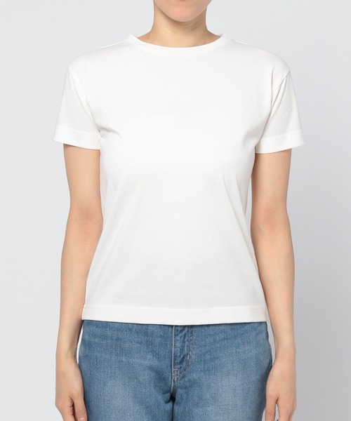 GLOBAL WORK（グローバルワーク）の「リラックス美人スタンダードＴ/948718（Tシャツ/カットソー・レディース・ホワイト/ブラック/ダークブラウン/パープル系その他4・LARGE/MEDIUM）」の9枚目の写真