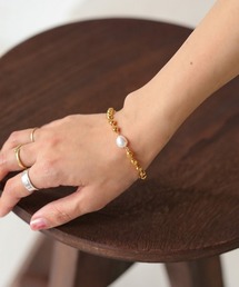 Bab | 【WEB限定】センターパールドロップブレスレット(ブレスレット)