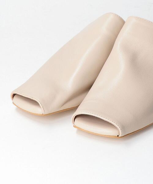 FAEDA（ファエダ）の「＜FAEDA＞レザースライダーサンダル ◆（サンダル・レディース・ナチュラル・37/36/38）」の4枚目の写真