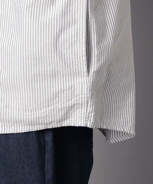 GLOSTER（グロスター）の「【GEVACO/ゲバコ】丸えり プルオーバーシャツ #GV131M02（シャツ/ブラウス・メンズ・ホワイト/ブルー系その他7・40/38/42）」の10枚目の写真