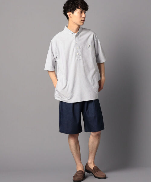 GLOSTER（グロスター）の「【GEVACO/ゲバコ】丸えり プルオーバーシャツ #GV131M02（シャツ/ブラウス・メンズ・ホワイト/ブルー系その他7・40/38/42）」の12枚目の写真