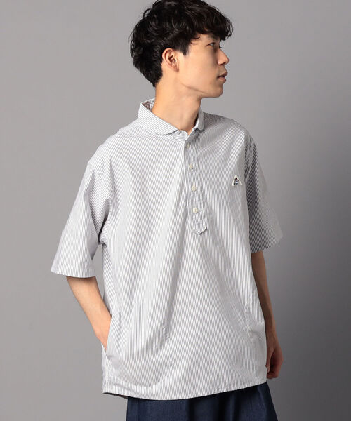 GLOSTER（グロスター）の「【GEVACO/ゲバコ】丸えり プルオーバーシャツ #GV131M02（シャツ/ブラウス・メンズ・ホワイト/ブルー系その他7・40/38/42）」の13枚目の写真