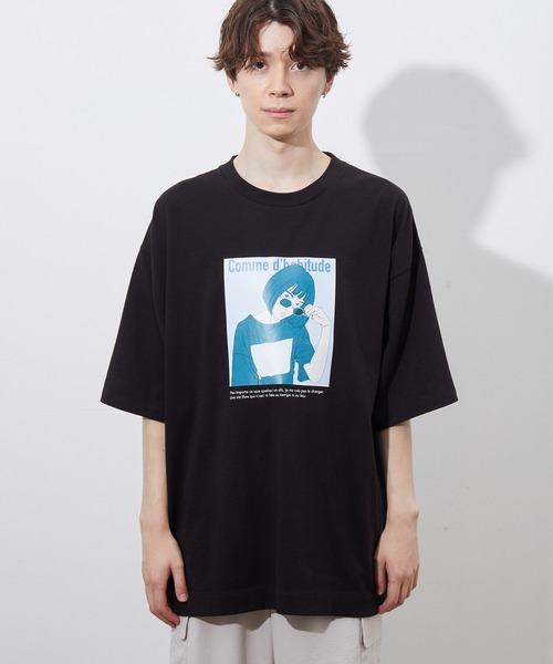 JUNRED（ジュンレッド）の「レトロプリントTEE（Tシャツ/カットソー・メンズ・ホワイト/ブラック/ライトグリーン・S/M/L）」の16枚目の写真