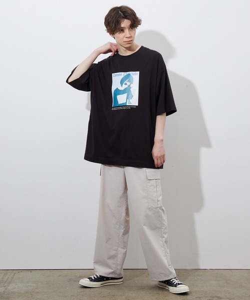 JUNRED（ジュンレッド）の「レトロプリントTEE（Tシャツ/カットソー・メンズ・ホワイト/ブラック/ライトグリーン・S/M/L）」の17枚目の写真