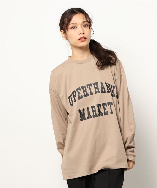 SUPERTHANKS(スーパーサンクス)の「【SUPERTHANKS】COLLEGE LOGO LONG SLEEVE BID T-SHIRT(Tシャツ/カットソー・レディース・モカ/ブラック・FREE)」の19枚目の写真