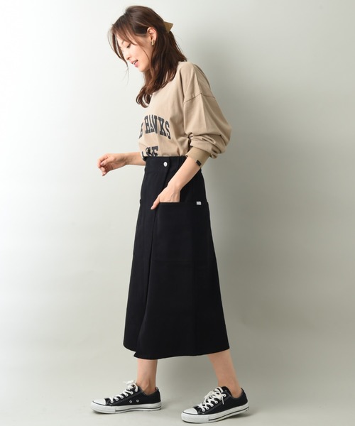 SUPERTHANKS(スーパーサンクス)の「【SUPERTHANKS】COLLEGE LOGO LONG SLEEVE BID T-SHIRT(Tシャツ/カットソー・レディース・モカ/ブラック・FREE)」の11枚目の写真