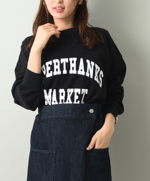 SUPERTHANKS(スーパーサンクス)の「【SUPERTHANKS】COLLEGE LOGO LONG SLEEVE BID T-SHIRT(Tシャツ/カットソー・レディース・モカ/ブラック・FREE)」の14枚目の写真