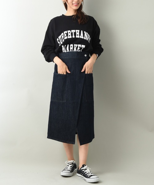 SUPERTHANKS(スーパーサンクス)の「【SUPERTHANKS】COLLEGE LOGO LONG SLEEVE BID T-SHIRT(Tシャツ/カットソー・レディース・モカ/ブラック・FREE)」の17枚目の写真