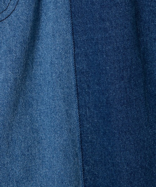 DuKKah（デュカ）の「dukkah/【低身長向け】パッチワークデニムパンツ（デニムパンツ・レディース・インディゴブルー・X-SMALL）」の12枚目の写真