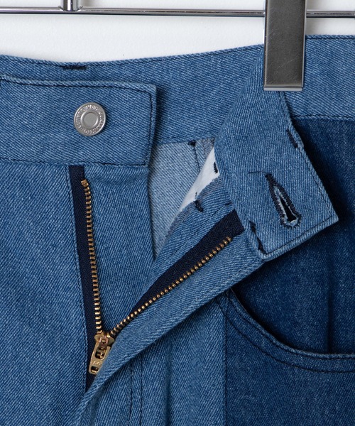 DuKKah（デュカ）の「dukkah/【低身長向け】パッチワークデニムパンツ（デニムパンツ・レディース・インディゴブルー・X-SMALL）」の13枚目の写真