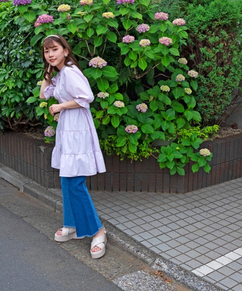 DuKKah（デュカ）の「dukkah/【低身長向け】パッチワークデニムパンツ（デニムパンツ・レディース・インディゴブルー・X-SMALL）」の16枚目の写真