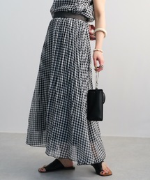 ap retro | ギンガムチェック消しプリーツロングスカート【ZOZO限定アイテム】(スカート)