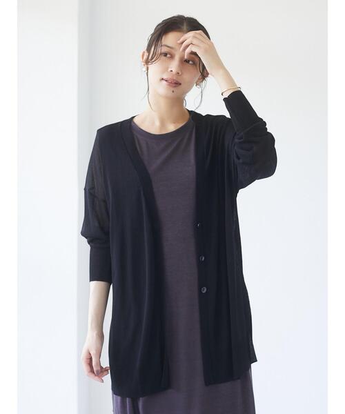 Green　Parks（グリーンパークス）の「麻ブレンドノースリーブカットワンピース＊（ワンピース・レディース・オフホワイト/キャメル/チャコールグレー・FREE）」の12枚目の写真