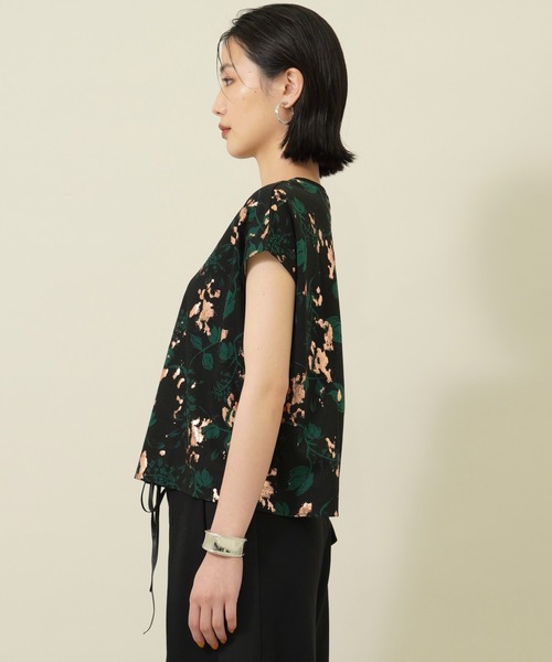 EBONY（エボニー）の「【EBONY(エボニー)】フォイルフラワーTシャツ E21SS/T-06（Tシャツ/カットソー・レディース・ホワイト/ブラック・2）」の8枚目の写真