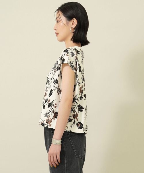 EBONY（エボニー）の「【EBONY(エボニー)】フォイルフラワーTシャツ E21SS/T-06（Tシャツ/カットソー・レディース・ホワイト/ブラック・2）」の17枚目の写真