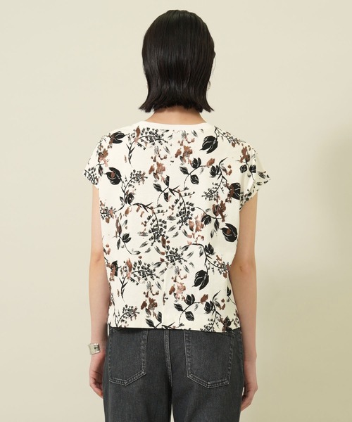 EBONY（エボニー）の「【EBONY(エボニー)】フォイルフラワーTシャツ E21SS/T-06（Tシャツ/カットソー・レディース・ホワイト/ブラック・2）」の18枚目の写真