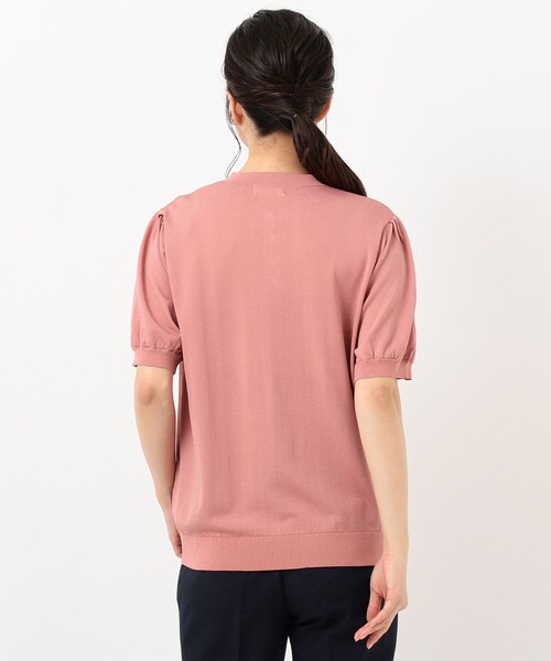 J.PRESS LADIES - ジェイプレス【洗える】レーヨンストレッチ ニットブラウス セール】【洗える】レーヨンストレッチ ニットブラウス（ニット