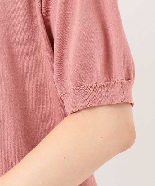J.PRESS LADIES - ジェイプレス【洗える】レーヨンストレッチ ニットブラウス セール】【洗える】レーヨンストレッチ ニットブラウス（ニット