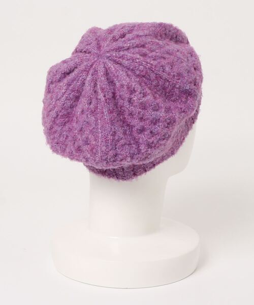チチカカ（チチカカ）の「ブークレニットベレー（ハンチング/ベレー帽・レディース・ベージュ/パープル/ブラック・FREE）」の15枚目の写真