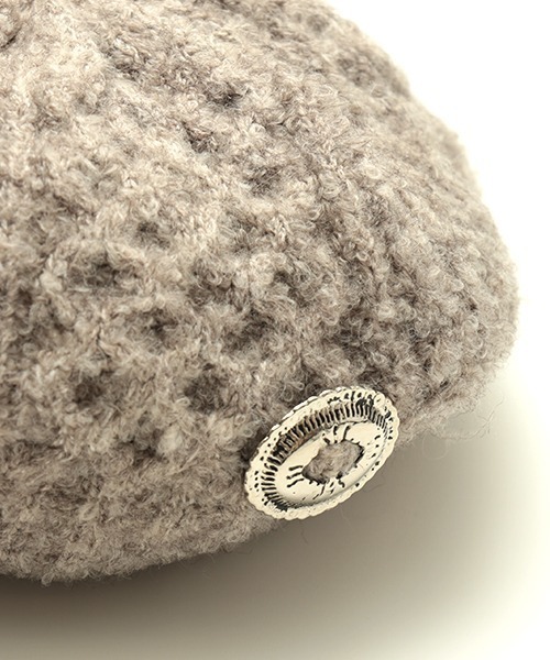 チチカカ（チチカカ）の「ブークレニットベレー（ハンチング/ベレー帽・レディース・ベージュ/パープル/ブラック・FREE）」の10枚目の写真