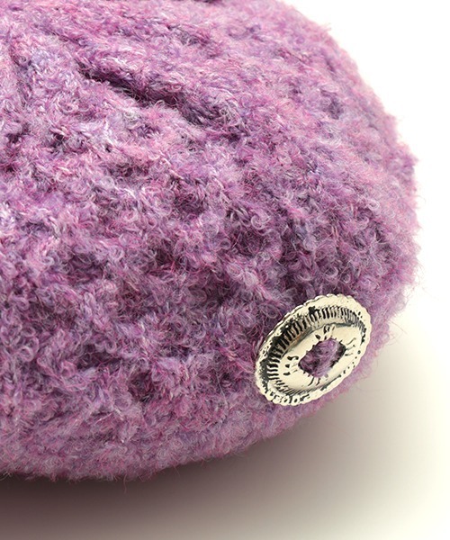 チチカカ（チチカカ）の「ブークレニットベレー（ハンチング/ベレー帽・レディース・ベージュ/パープル/ブラック・FREE）」の11枚目の写真