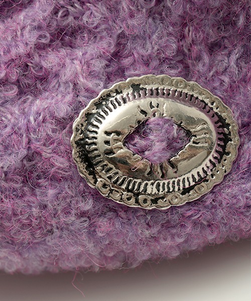 チチカカ（チチカカ）の「ブークレニットベレー（ハンチング/ベレー帽・レディース・ベージュ/パープル/ブラック・FREE）」の13枚目の写真