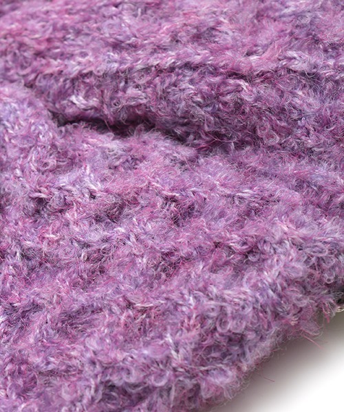 チチカカ（チチカカ）の「ブークレニットベレー（ハンチング/ベレー帽・レディース・ベージュ/パープル/ブラック・FREE）」の14枚目の写真