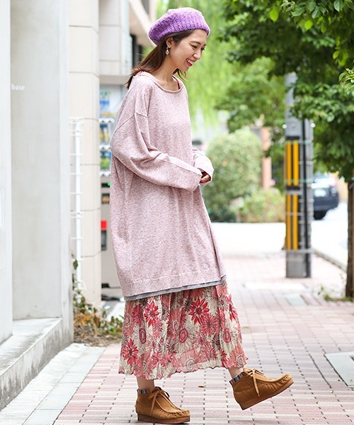 チチカカ（チチカカ）の「ブークレニットベレー（ハンチング/ベレー帽・レディース・ベージュ/パープル/ブラック・FREE）」の17枚目の写真