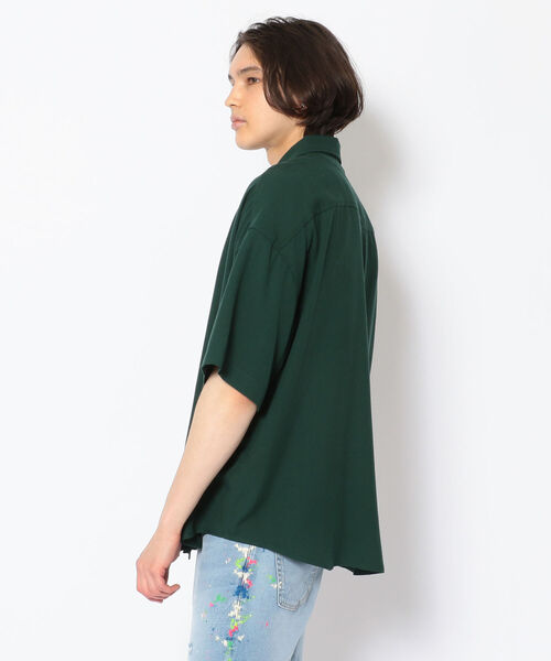 qwerty（クワーティ）の「QWERTY (クワーティ)Solid Shirts/ソリッドシャツ（シャツ/ブラウス・メンズ・ダークグリーン/ブラック・FREE）」の3枚目の写真