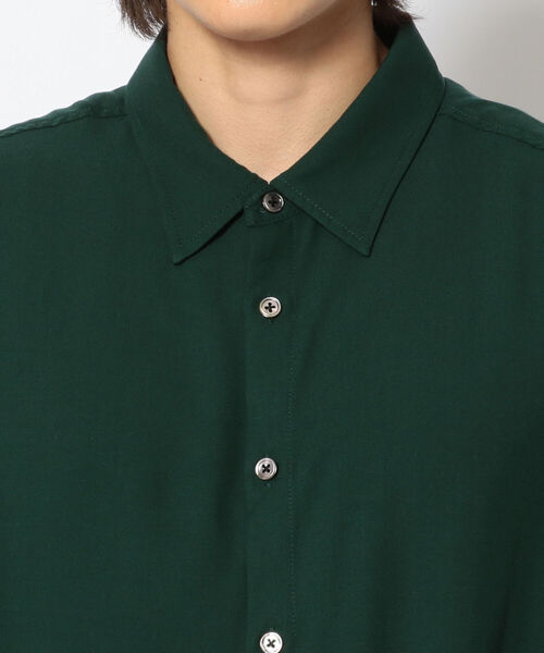 qwerty（クワーティ）の「QWERTY (クワーティ)Solid Shirts/ソリッドシャツ（シャツ/ブラウス・メンズ・ダークグリーン/ブラック・FREE）」の12枚目の写真