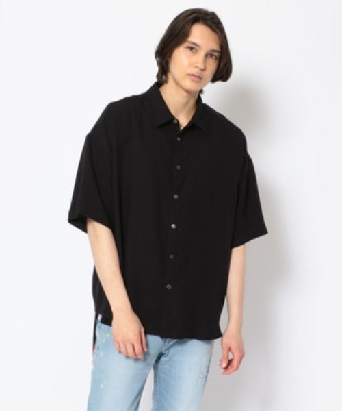 qwerty（クワーティ）の「QWERTY (クワーティ)Solid Shirts/ソリッドシャツ（シャツ/ブラウス・メンズ・ダークグリーン/ブラック・FREE）」の17枚目の写真