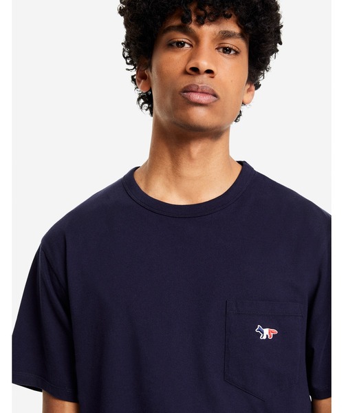 Maison Kitsune（メゾンキツネ）の「TEE-SHIRT TRICOLOR FOX PATCH（Tシャツ/カットソー・メンズ・ホワイト/ブラック/ネイビー系/ブラック系その他・M/L/S/XL/XS）」の15枚目の写真