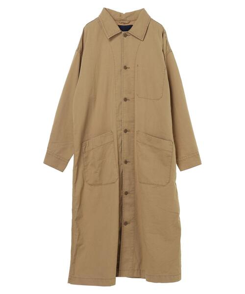 CRAFT STANDARD BOUTIQUE（クラフトスタンダードブティック）の「ショップコート　＊◇（ステンカラーコート・レディース・ベージュ/カーキ/ダークインディゴブルー・FREE）」の18枚目の写真