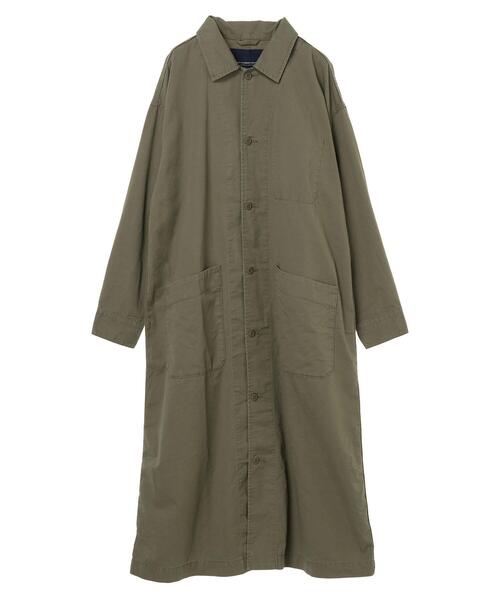 CRAFT STANDARD BOUTIQUE（クラフトスタンダードブティック）の「ショップコート　＊◇（ステンカラーコート・レディース・ベージュ/カーキ/ダークインディゴブルー・FREE）」の17枚目の写真