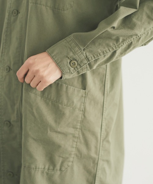 CRAFT STANDARD BOUTIQUE（クラフトスタンダードブティック）の「ショップコート　＊◇（ステンカラーコート・レディース・ベージュ/カーキ/ダークインディゴブルー・FREE）」の9枚目の写真