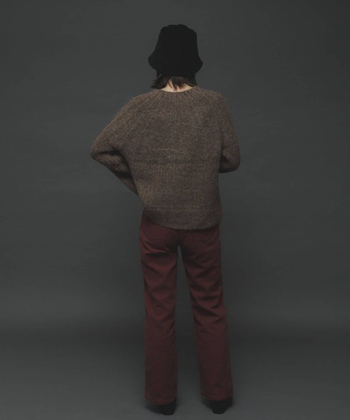 SENSE OF PLACE by URBAN RESEARCH(センスオブプレイスバイアーバンリサーチ)の「『TALLサイズあり』カツラギストレートパンツ(デニムパンツ・レディース・ベージュ/カーキ/アイボリー/マスタード/バーガンディー・SMALL/MEDIUM/X-SMALL/TALL)」の13枚目の写真