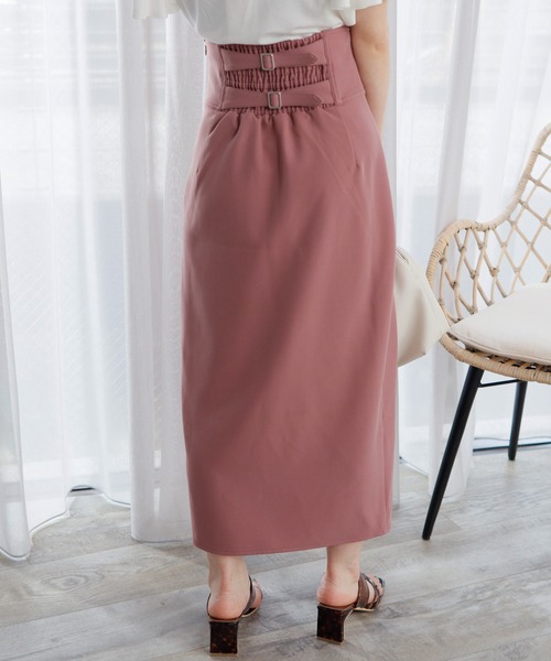 LIPSERVICE（リップサービス）の「バックベルトミディスカート（スカート・レディース・ブラック/ピンク/ライトベージュ・S/M）」の8枚目の写真