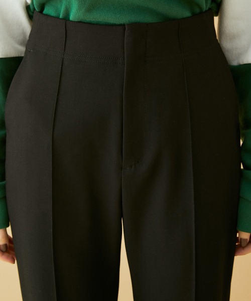 MADEMOISELLE ROPE'(マドモアゼル ロペ)の「センターピンタックフレアパンツ(その他パンツ・レディース・ブラック/グリーン系その他/レンガ・38/36)」の11枚目の写真