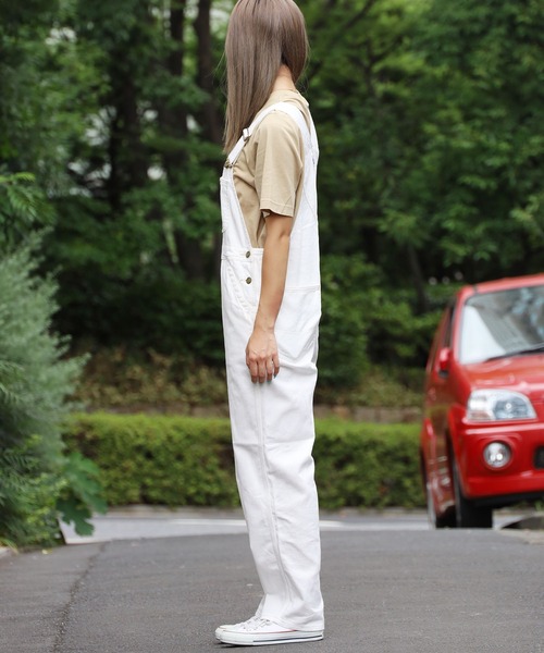 Lee(リー)の「Lee/リー DUNGAREES TAPERED OVERALL オーバーオール(サロペット/オーバーオール・レディース・ホワイト/ブラック/ライトブルー/インディゴブルー・M/XS/S)」の13枚目の写真