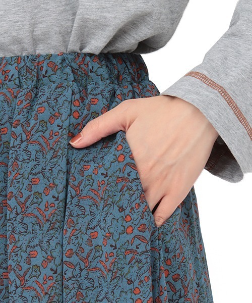 チチカカ(チチカカ)の「アースボタニカルスカート(スカート・レディース・ブラウン/ブルー/カーキ・FREE)」の15枚目の写真