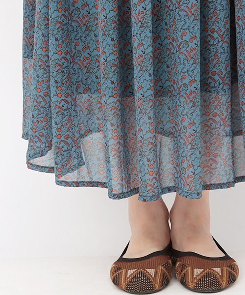 チチカカ(チチカカ)の「アースボタニカルスカート(スカート・レディース・ブラウン/ブルー/カーキ・FREE)」の16枚目の写真