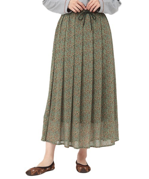チチカカ(チチカカ)の「アースボタニカルスカート(スカート・レディース・ブラウン/ブルー/カーキ・FREE)」の9枚目の写真