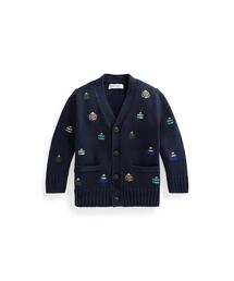 POLO RALPH LAUREN CHILDRENSWEAR（ポロ ラルフ ローレン チルドレンズウェア）の「ラグビーエンブロイダード コットン カーディガン（カーディガン/ボレロ・キッズ）」