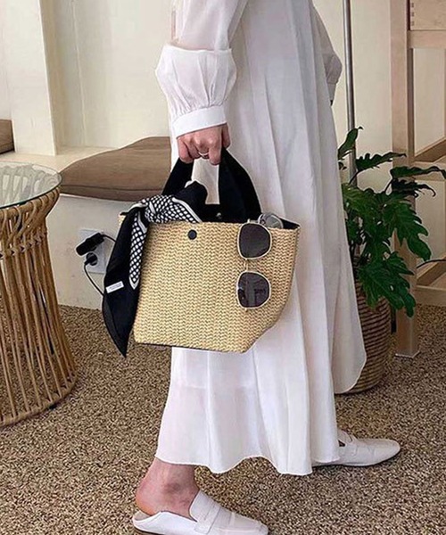 セール シンプル かごバッグ トート かごバッグ Shopnikoniko ショップニコニコ のファッション通販 Zozotown