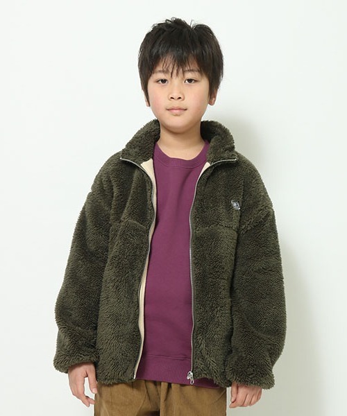 jeans-b 2nd（ジーンズベーセカンド）の「Jeans-b 2nd/ジーンズベーセカンド ボアブルゾン（ブルゾン・キッズ・カーキ/ベージュ/ブラウン・120cm/140cm/150cm/130cm/160cm）」の3枚目の写真