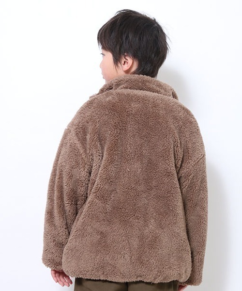 jeans-b 2nd（ジーンズベーセカンド）の「Jeans-b 2nd/ジーンズベーセカンド ボアブルゾン（ブルゾン・キッズ・カーキ/ベージュ/ブラウン・120cm/140cm/150cm/130cm/160cm）」の4枚目の写真