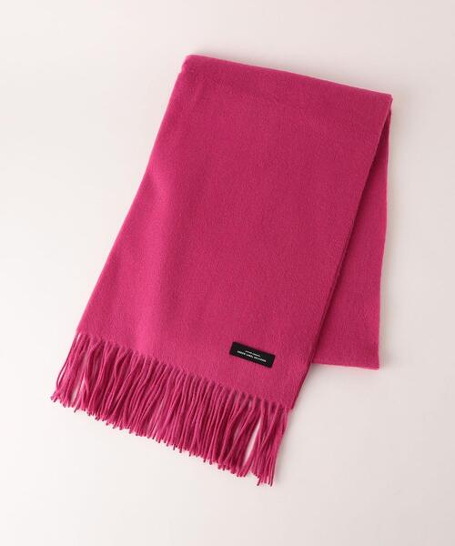 green label relaxing（グリーンレーベルリラクシング）の「ウール 無地 ストール（ストール/ショール・レディース・ライトブルー/ベージュ/オフホワイト/ピンク/ライム/イエロー/モカ・FREE）」の7枚目の写真